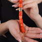 Tuly Bracelet - Orange Coral Stone Bracelet