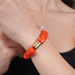 Tuly Bracelet - Orange Coral Stone Bracelet