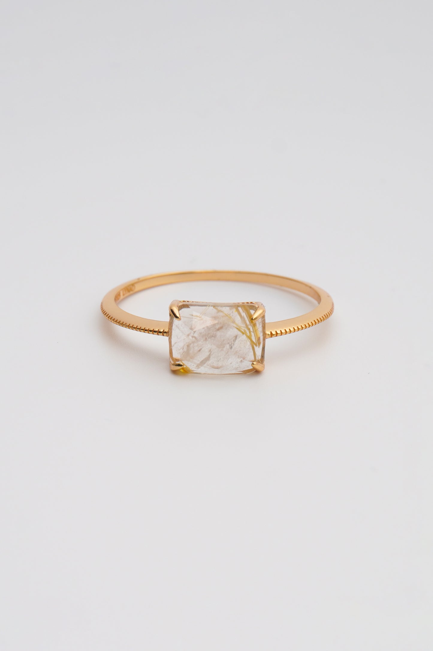 Eternity Ring - Golden Rutilated Quartz Ring