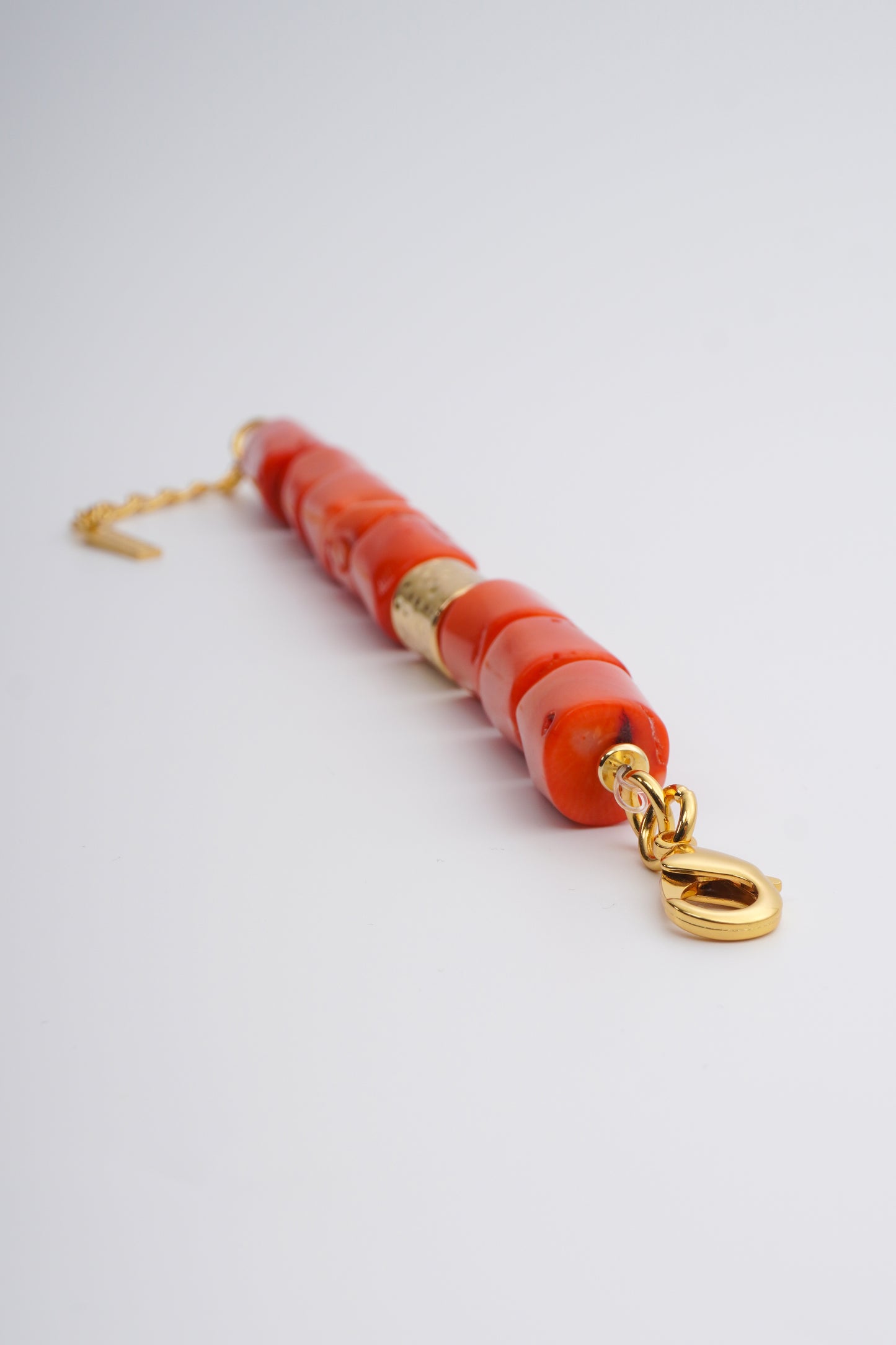 Tuly Bracelet - Orange Coral Stone Bracelet