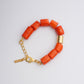 Tuly Bracelet - Orange Coral Stone Bracelet