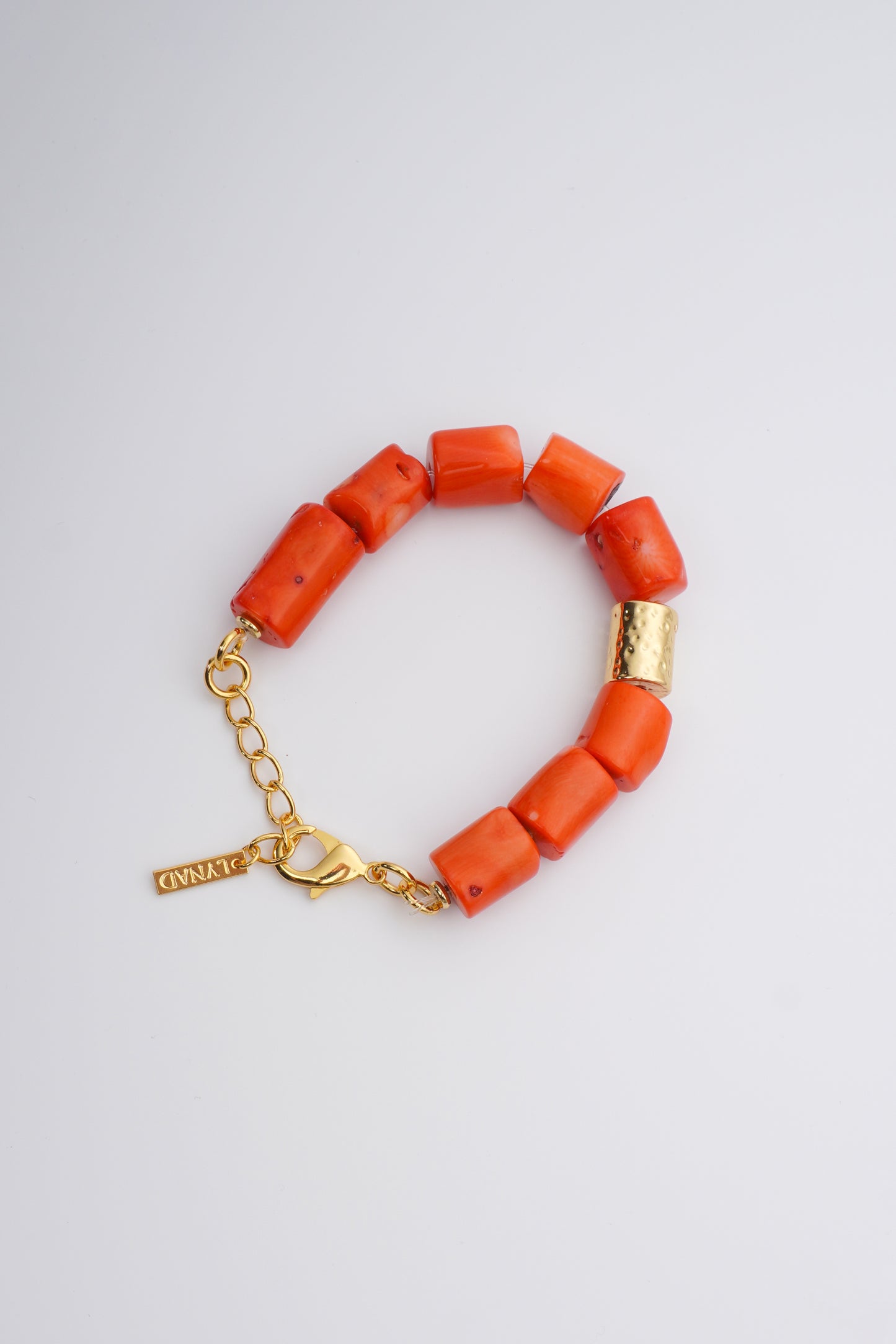 Tuly Bracelet - Orange Coral Stone Bracelet