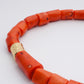 Tuly Necklace - Orange Coral Stone Necklace