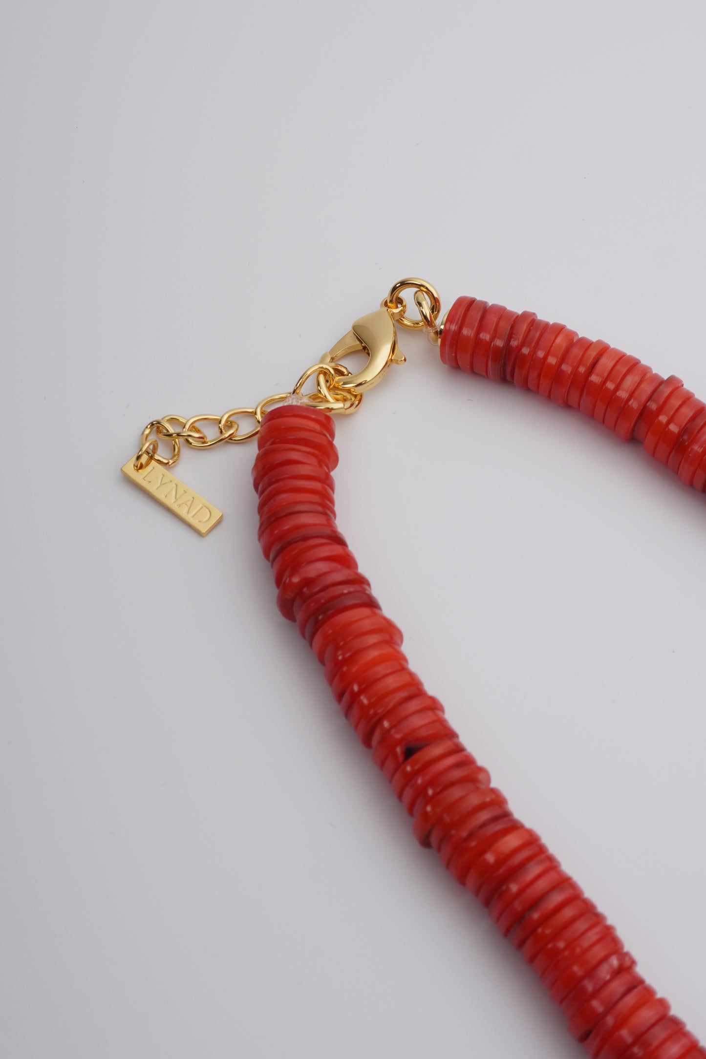 Vulcao Necklace - Red Coral Stone Necklace